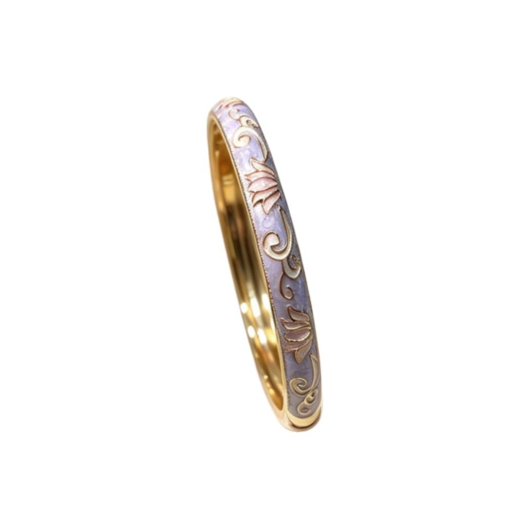 Colorful Vintage Cloisonne Bangle Traditional Women's Hand Bracelet Jewelry Gifts