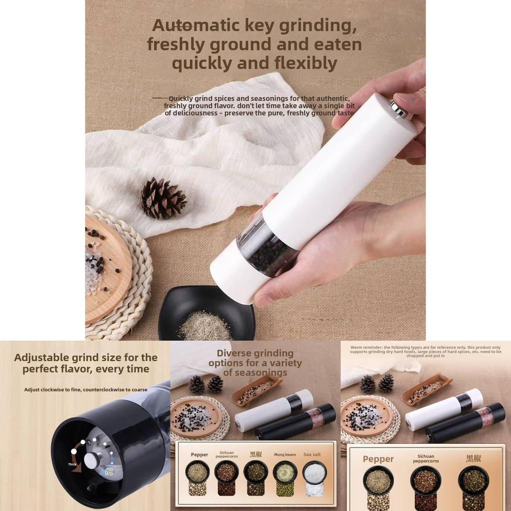 Modern Minimalist Pepper Grinder With Solid Spice Storage For Kitchen Use