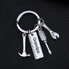 Hammer Dad Letters Keyring Dad Letters Father's Day Pendant  Father's Day Gifts