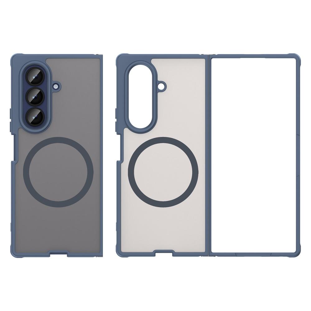 Magnetic Phone Case for Samsung Galaxy Z Fold 7 360 Full Body Protection Transparent PC Magsafe Wireless Charging Cover Fold7