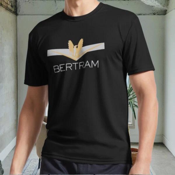

New Betram Yachts Fishing Yacht Logo Men s Black T shirt Funny Size S to 5XL L