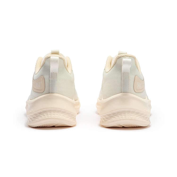 361 Sharp Sparkle Slip Resistant, Abrasion Resistant, Breathable Low top Casual Running Shoes Women's Dune White 682422225F-2