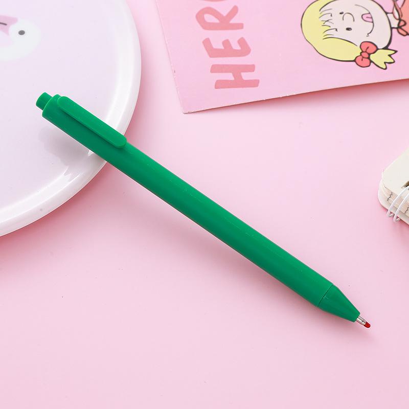 Macaron Morandi Click Pen - Retro Bullet Tip Signature Pen for Office & Study Stationery