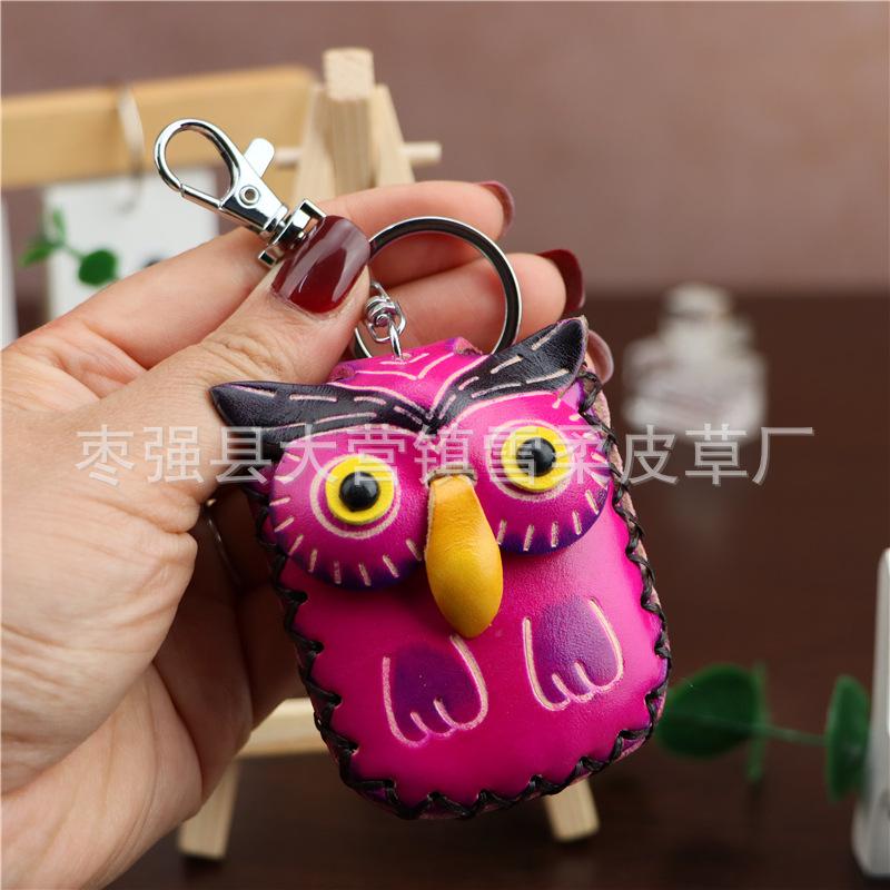 

The First Layer Of Cowhide Bunny Access Control Card Bag, Keychain Pendant, Earphone Bag, Cute Trendy Buckle, Water Drop Card Bag.