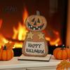 Versatile Room Decorations Cute Halloween Black Cat Pumpkin Skull Decor, Vintage Boo Wooden Sturdy Decorative Accents Signs, Tabletop Decoration