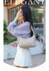 Nylon Pleated Strap Women's Crossbody Bag - Lightweight, Versatile, Simple Shoulder Bag for Commuting and Casual Use