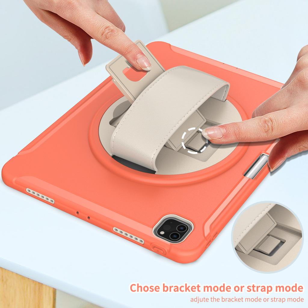 iPad Air5 (2022) Protective Case with 360° Rotating Stand for Hands-Free Use