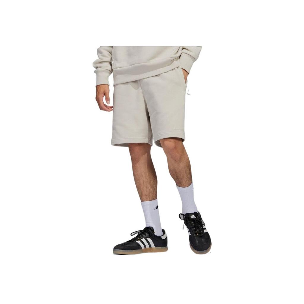 Adidas Originals Trefoil X Pharrell Williams Solid Embroidery Straight Shorts Unisex Shorts Beige HS4825