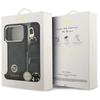 Funda Guess 4G Strass Logo y Correa Grande Botones Metálicos MagSafe para iPhone 17 Pro Negra