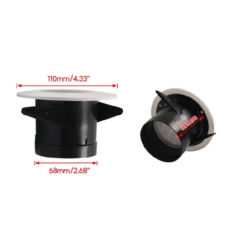 Round Adjustable Air Vent ABS Ventilation Grille Air Vent Cover for Bathroom