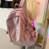Letter Student Lightweight Backpack Large Capacity School Bag For Use Daily