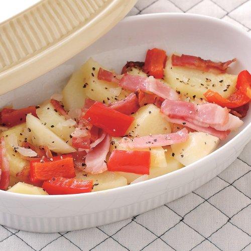 RAO3Z Quickly Make a Runny Omelet or Omelet Rice In the Microwave! Arita Ware Rolled Omelette, Light Pink