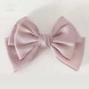 GSTORE Wedding Photography Props Pink Hair Pin Simple Ribbon Hair Pin Simple Ribbon Pin Pink Silk 3-Tier Knot Hair Pin