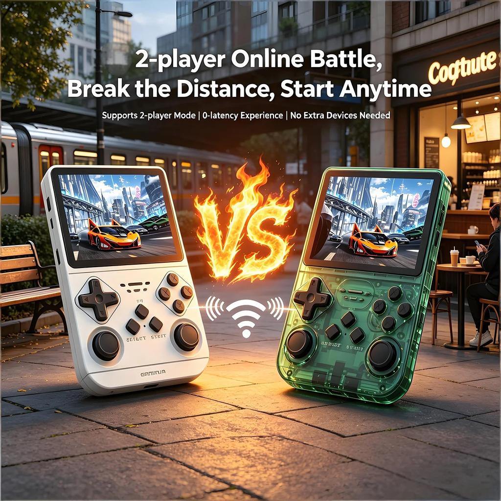 Handheld Video Game Console Support WiFi APP Download Global Online Battle Massive Game Updates Downloads 19 Emulators