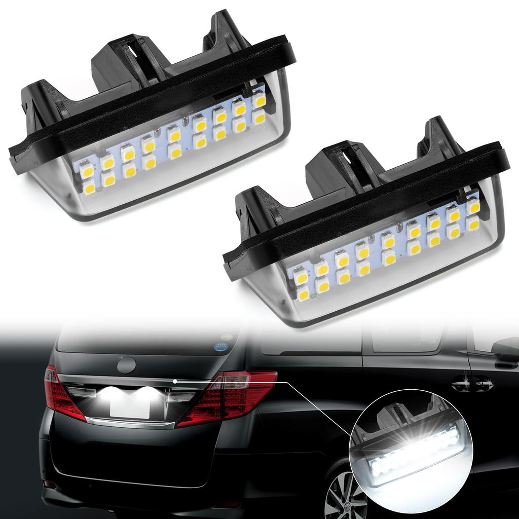 GemPro Alphard 30 Series, Vellfire 30 Series, Early and Late LED License Lamp, Hybrid,