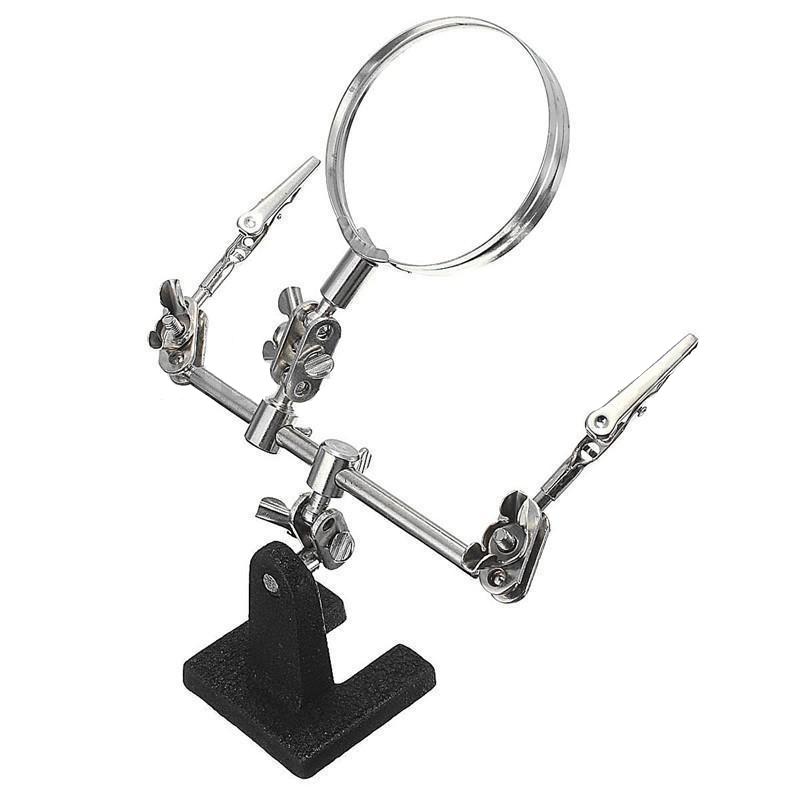 60mm 2,5X svorka pro páječku s třetí rukou, držák stojanu, pomocný nástroj pro lupu