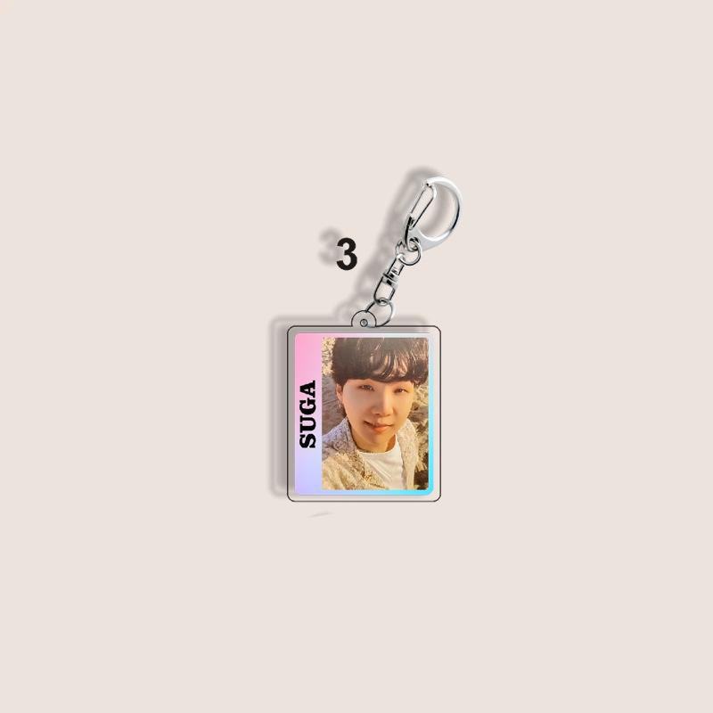 BTS Square Individual Member Keychains, Baby Pendants, Clothing Accessories, Wallet Charms, Celebrity Merchandise