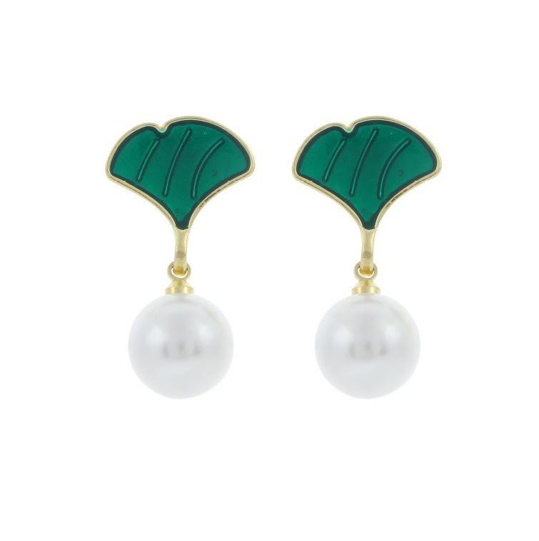 Retro Light Luxury Korean-Style Pearl Tassel Earrings for Women