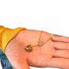 Collana Saturno Occhio di Tigre Zircone - Catena per Maglione Raffinata di Lusso Leggero.