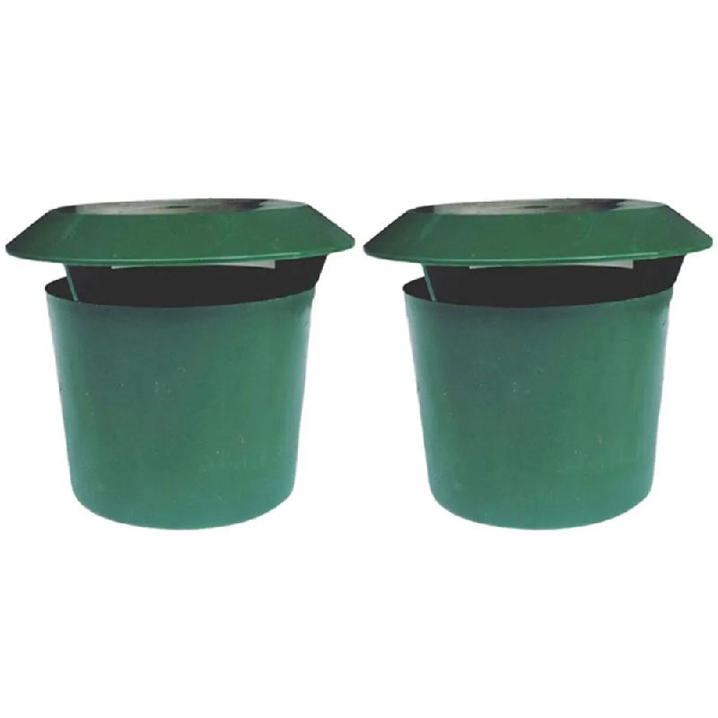 

Ловушка для улиток Клетка для слизней Экологичная станция для приманки вредителей Инструмент для ловушки Отпугиватель вредителей для животных Защитник для сада и фермы Ловушка для улиток Дом 2PCS