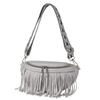 Summer European and American Retro Fringed Pleated Chest Bag for Girls, Small Bags