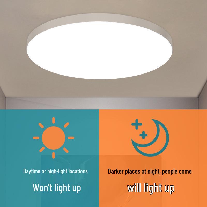 Smart Infrared Radar Sensor Ceiling Light for Stairways, Hallways, and Corridors with Voice Control