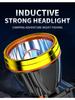 New Powerful LED Headlamp Type-C Rechargeable Headlight Fishing Outdoor Camping Head Lamp Built In 4000mAh Li-Battery Flashlight
