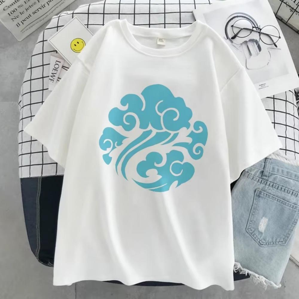 Mo Dao Zu Shi Print T-shirt Female Harajuku Aesthetic White Tops Casual Loose Tops 2022 New Summer Fashion Y2k Lady Tee