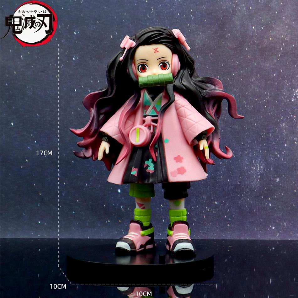 Demon Slayer Anime Action Figure Nezuko PVC Model Toys Kimetsu No Yaiba Warriors Action Figure Model Toys