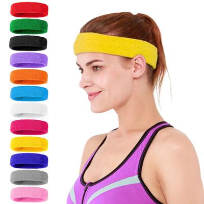 Schweißband-Set, Sport-Stirnband, Armband-Set, Frottee, Tennis, Gymnastik, Armband, sportliches Schweiß-Stirnband für Männer und Frauen