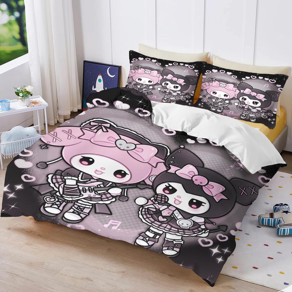 My Melody 3-Piece 1 Quilt Cover One Piece Bedding Set Comforte Luxus Exquisite Birthday Gift Polyester Home Decor