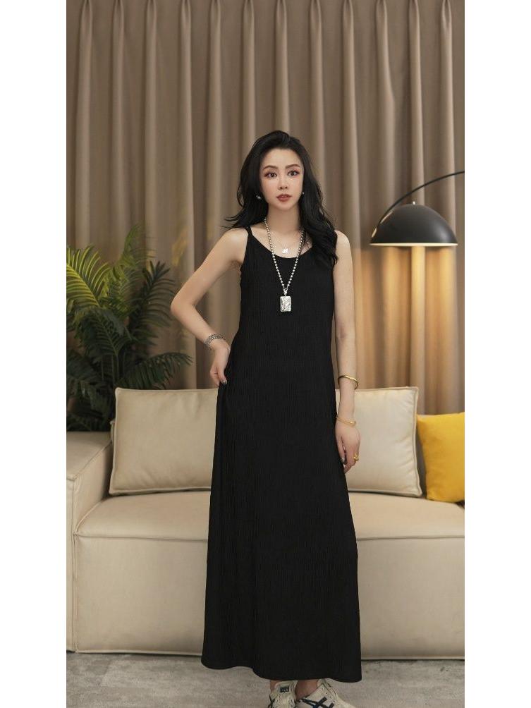 Women's Sleeveless Summer Tank Dress - Loose, Slimming, Large Size Base Layer