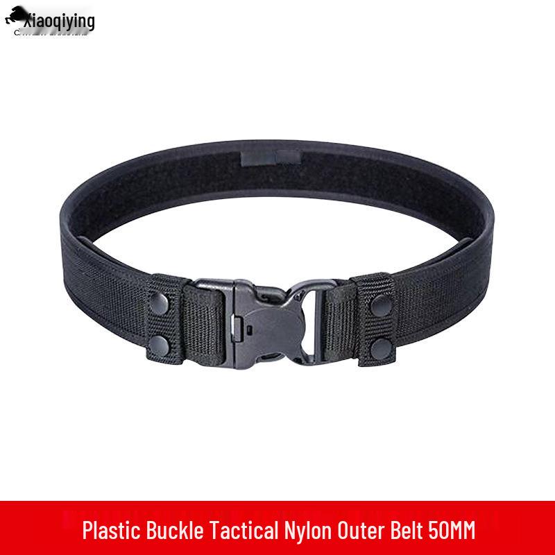 Cinturone di sicurezza multifunzionale in nylon nero in tessuto Oxford - Set da addestramento per servizio di pattuglia in otto pezzi
