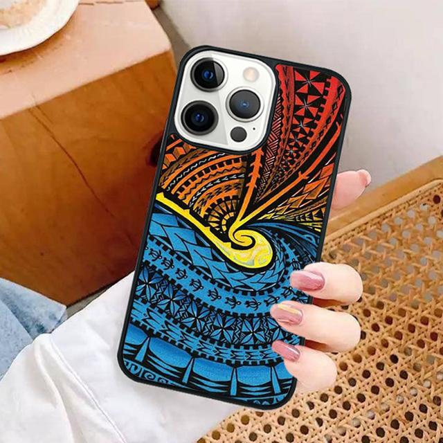 Maori Polynesian Samoan Tribal Phone Case for iPhone 17 Air 16 16e 15 Plus for Apple 13 11 12 14 Pro Max Cover Coque