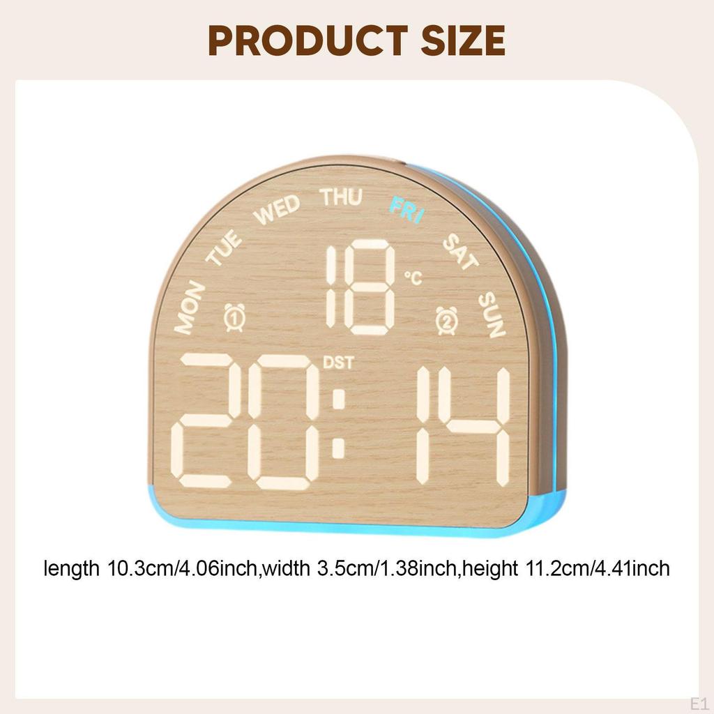 Alarm Clock with Time And Temperature Display for Office