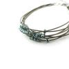 Les Trésors De Lily [N1174] - Bransoletka designerska 'Sissi' zielono-szara