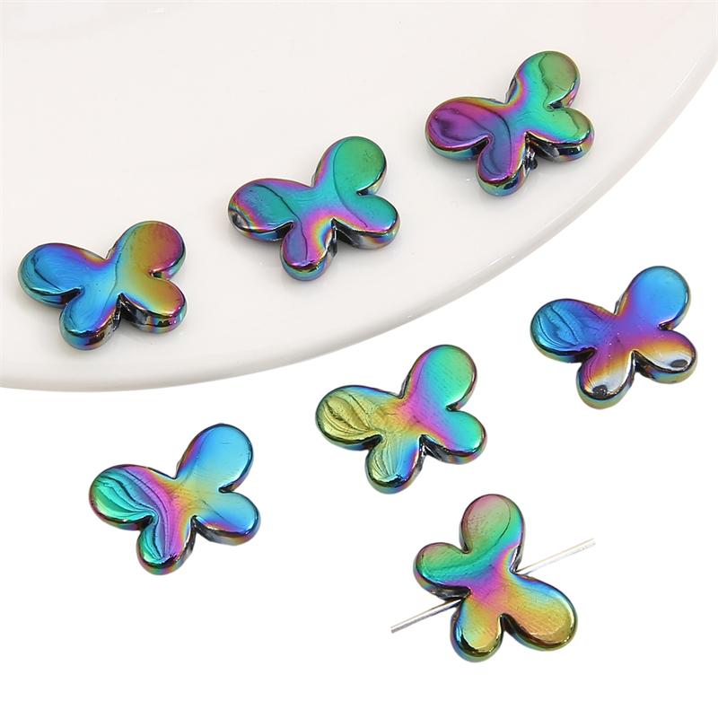 Perline Acriliche Ciondoli Farfalla Perline Per Bracciale Collana Fai Da Te 10 Pz