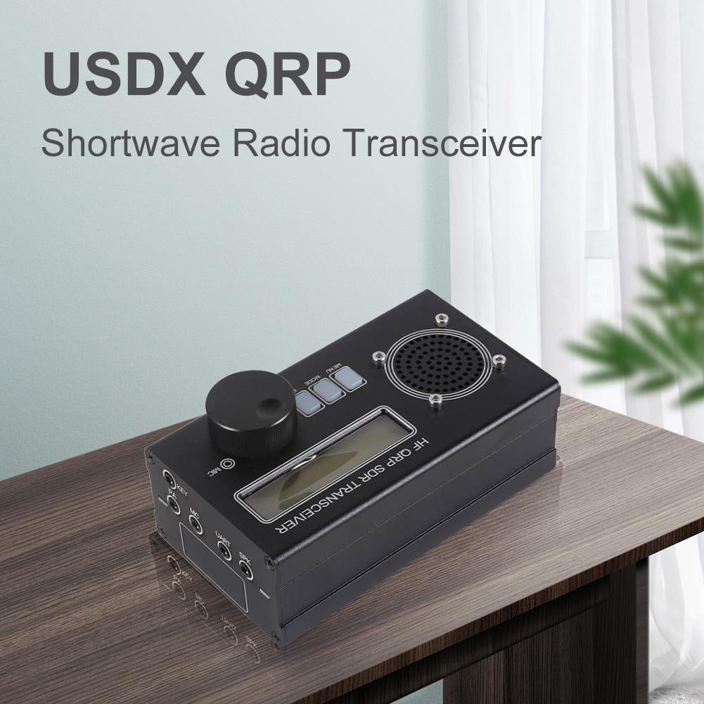 8 Band USDX USDR HF QRP SDR Transceiver SSB/CW Transceiver Built-in Battery HF Ham Radio with Mic Shortwave Transceiver Charger