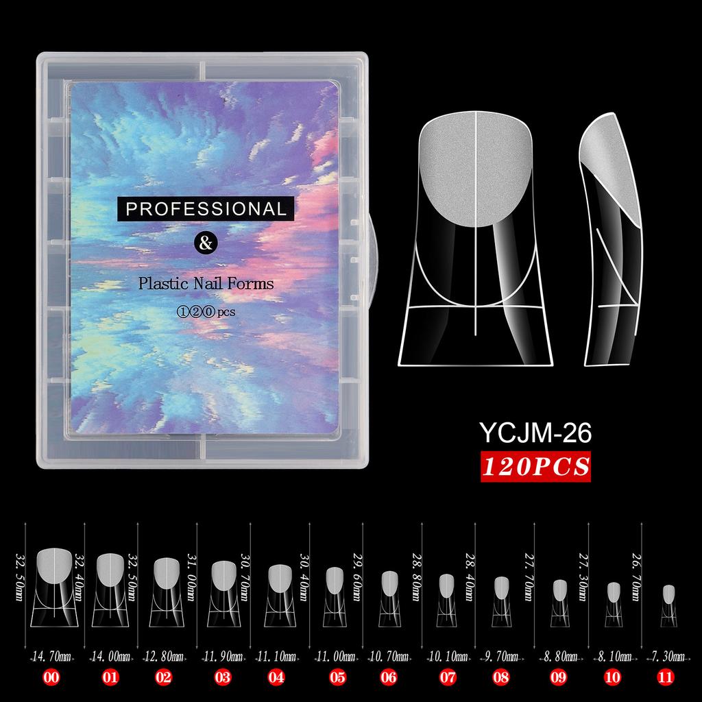 Nail Art Mould Crystal Extension No Paper Holder Fast Phototherapy Extension Nail Tablets 120 Tablets Boxed Factory