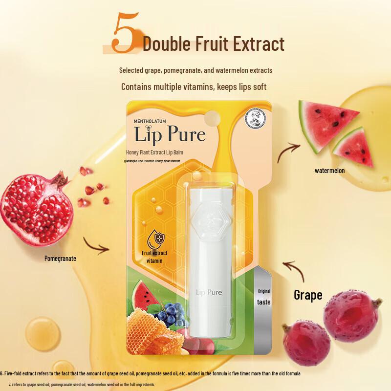 Mentholatum Honey Plant Extract Original Lip Balm