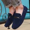Casual Shoes Men Suede Leather Man Loafers Luxury Men Boat Shoes Handmade Men Slip On Driving Shoes Male Moccasins Comfy Italian