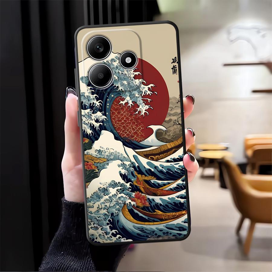 

Ocean Waves Creative Case for Xiaomi Redmi Note 14 10 A3 14C A4 A5 12C 13C 13 Pro Plus A1 K80 9 8 7 12 11 Phone Cover A2 A1 K40 Redmi Note 9 Pro