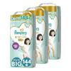[Pants Big Size] Pampers Diaper Pants Best for Skin (12~22kg) 144 Pieces (48 Pieces X 3 Packs)