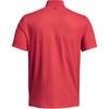 Under Armour Tour Tips Solid Color Golf Polo Shirt Men Tops Vibrant-Red 1385128-814