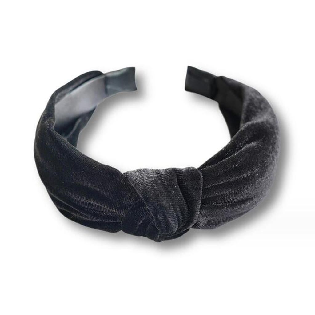 PROLY New Fashion Headband For Women Classic Canary Velvet Center Knot Casual Hairband Winter For Adult Turban Hair Accessories