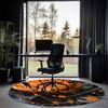 basketball Printed Round Rug Carpet Chair Rug Area Rug Entryway Doormats,for Office Chair Living Room Bedroom Kitchen Room.
