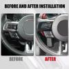 Carbon Fiber Style Steering Wheel Set Decorative Stickers For Ford Mustang 2015-2025 Car Interior Decoration Accessories