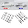 Car Upgrade Decoration Chrome Silver Door Handle Cover For Toyota Vios 2007-2013 Cars Accessories Exterior Styling