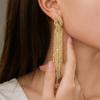 Fashion Temperament Shiny Diamond Long Fringed Earrings