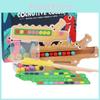 Wooden Bead Crocodile Color Sorting Games Children Early Learning Puzzle Toy